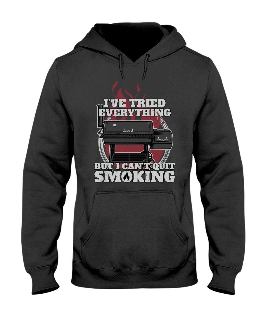 I Can't Quit Smoking Apparel Fuel Dark Colored Hoodie Black S