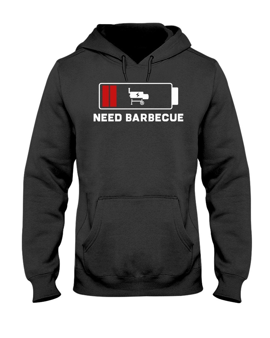 Need Barbecue Hoodie Apparel Fuel Dark Colored Hoodie Black S