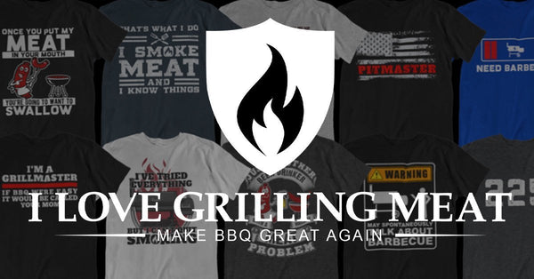 I Love Grilling Meat | Grilling Gifts, Funny BBQ Shirts Aprons for Men