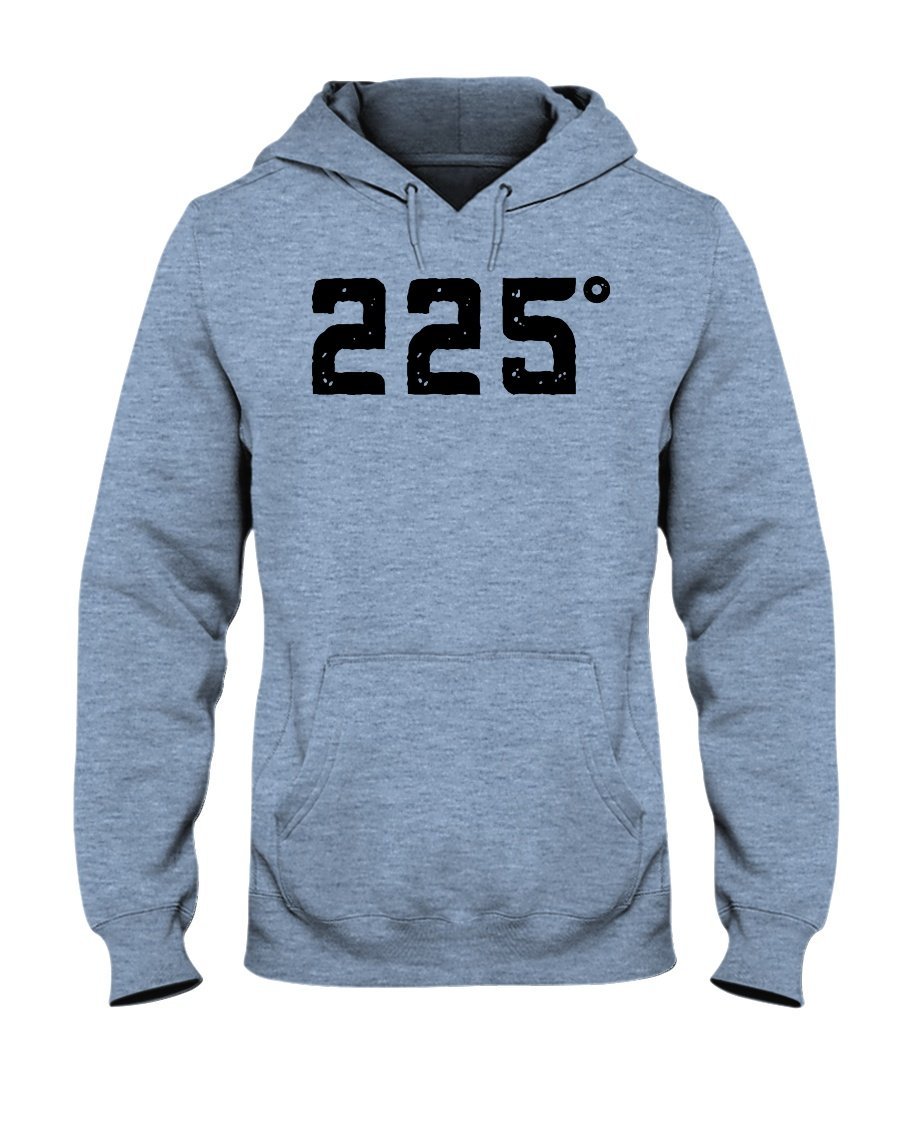 225 Degrees Fahrenheit Apparel Fuel Light Colored Hoodie Light Blue S