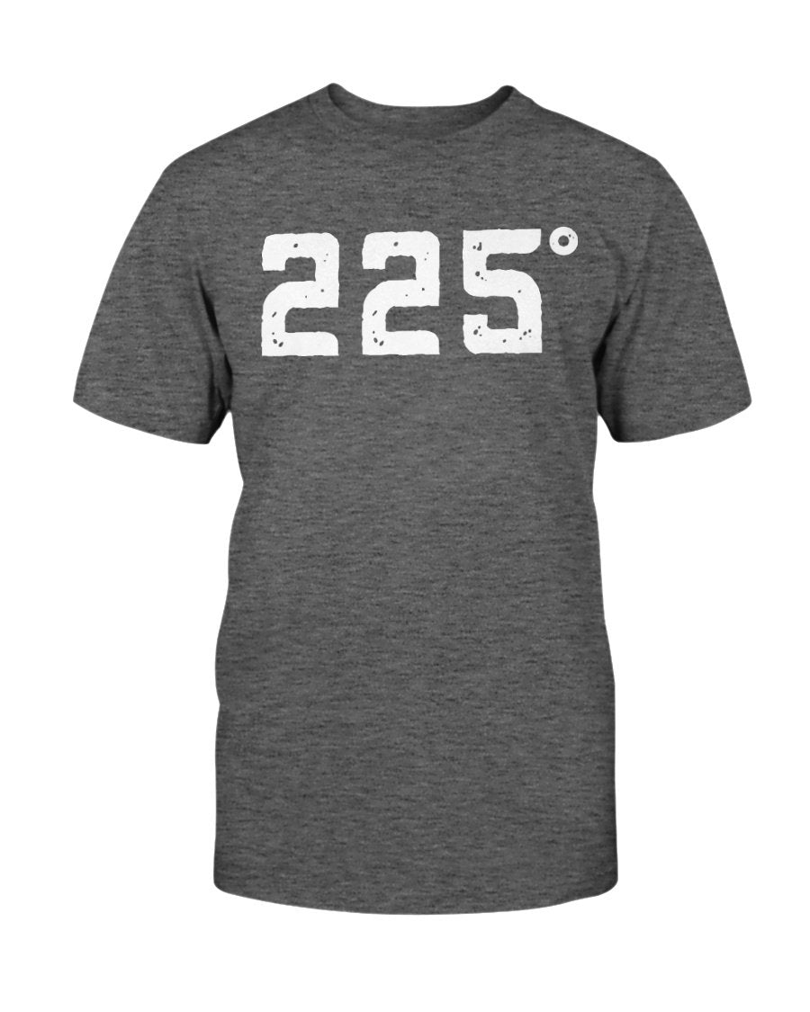 225 Degrees Fahrenheit T-Shirt Apparel Fuel Dark Colored T-Shirt Charcoal Heather S