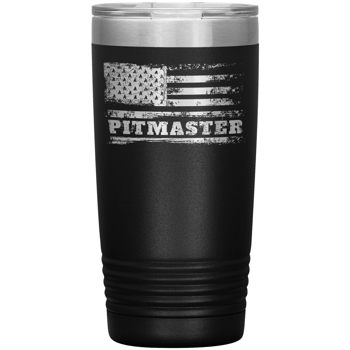 American Pitmaster 20oz Tumbler Tumblers teelaunch Black 