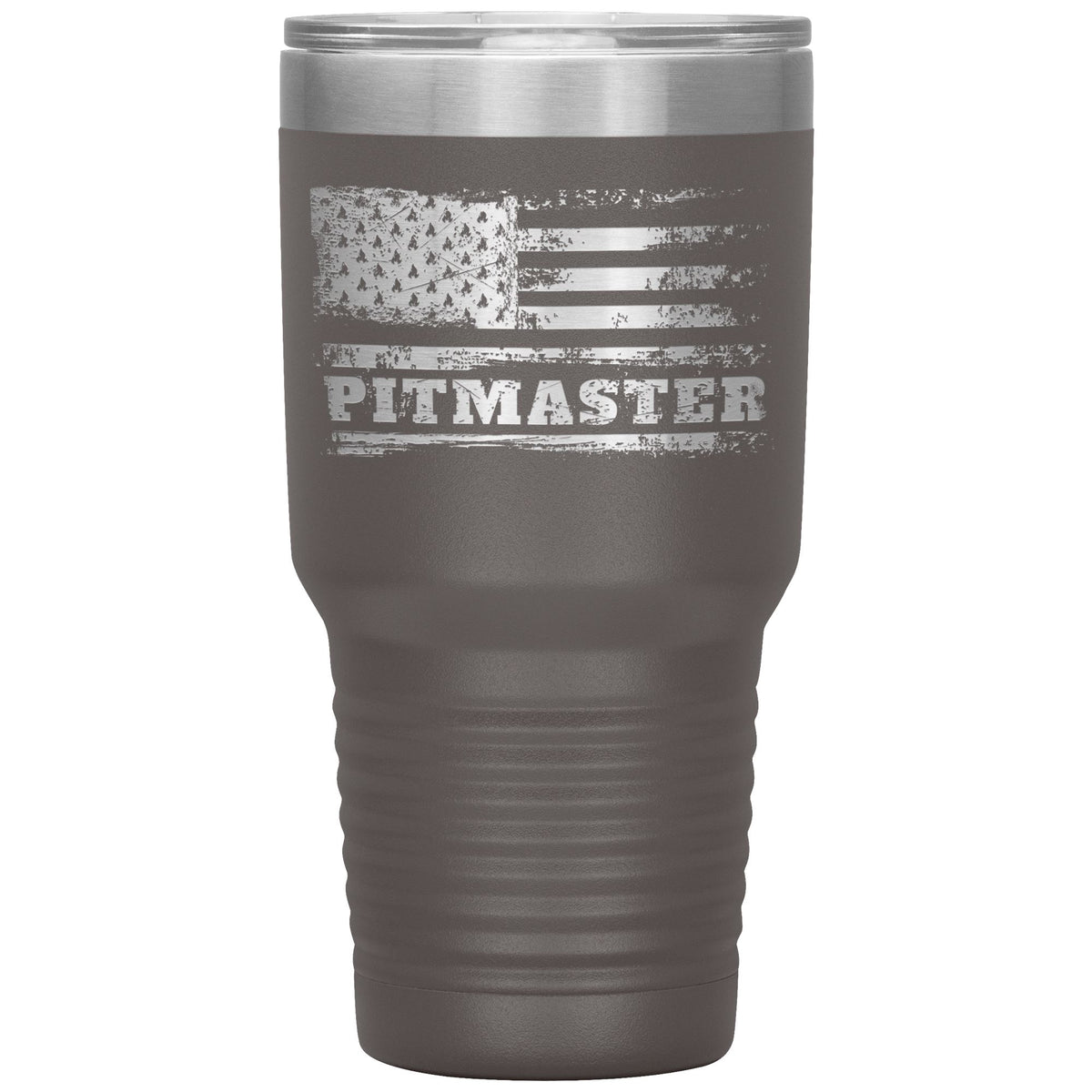 American Pitmaster 30oz Tumbler Tumblers teelaunch Pewter 