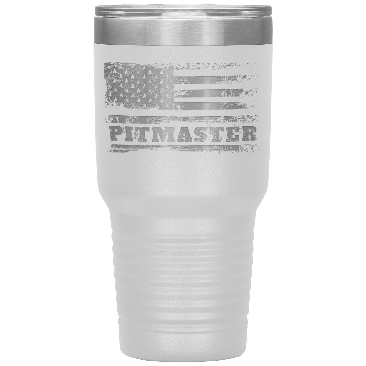 American Pitmaster 30oz Tumbler Tumblers teelaunch White 