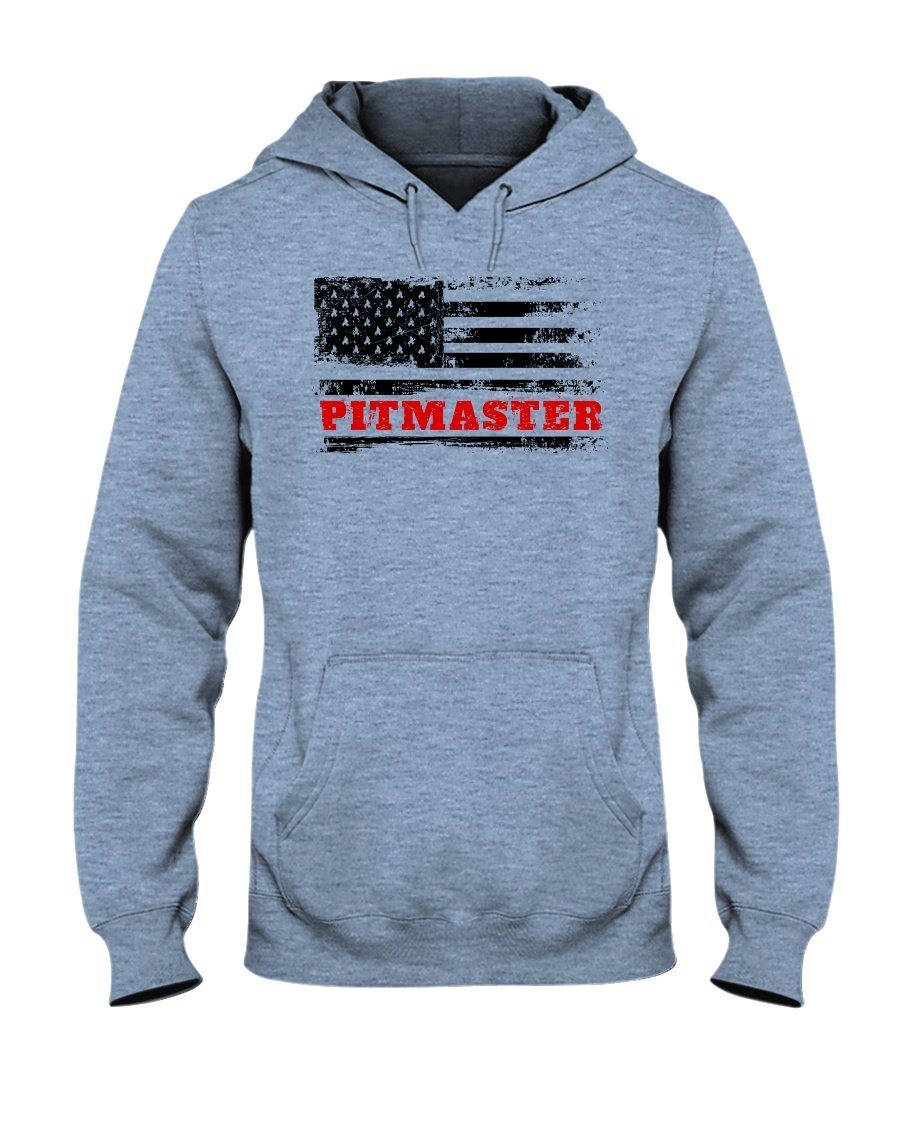 American Pitmaster Apparel Fuel Light Colored Hoodie Light Blue S