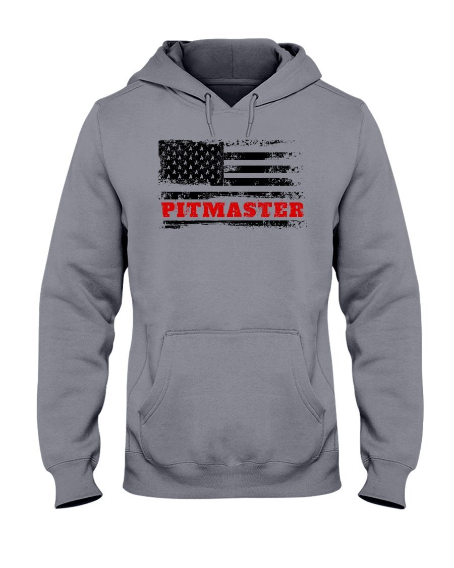 American Pitmaster Apparel Fuel Light Colored Hoodie Sports Grey S