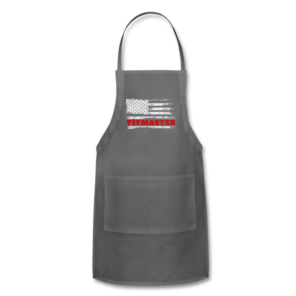 American Pitmaster Apron Adjustable Apron | Spreadshirt 1186 SPOD Charcoal 