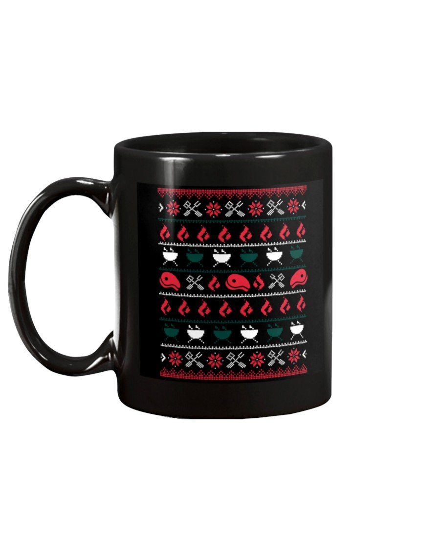 Christmas BBQ Ugly Christmas Sweater Mug Drinkware Fuel 