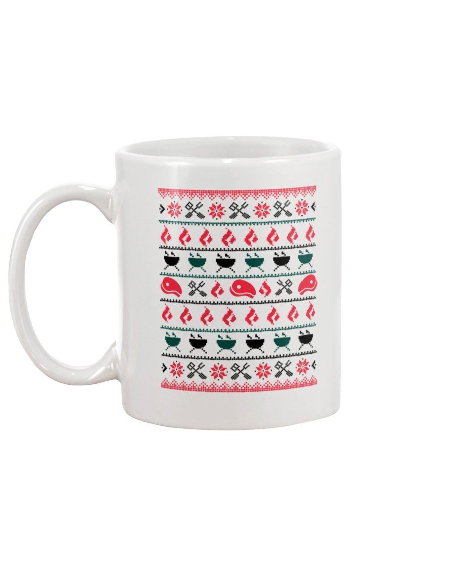 Christmas BBQ Ugly Christmas Sweater Mug Drinkware Fuel 