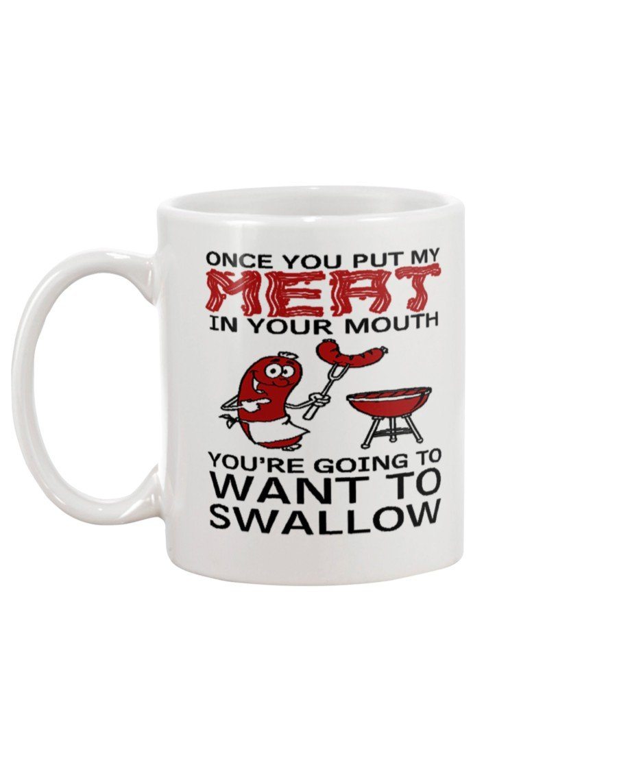 Classic) Meat Mouth Mug - I Love Grilling Meat display picture 2
