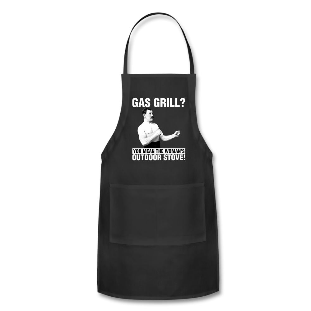 Gas Grill? Apron Adjustable Apron | Spreadshirt 1186 SPOD Black 