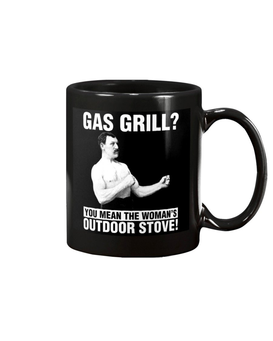 Gas Grill? Mug Drinkware Fuel 15oz, Black Black 15Oz