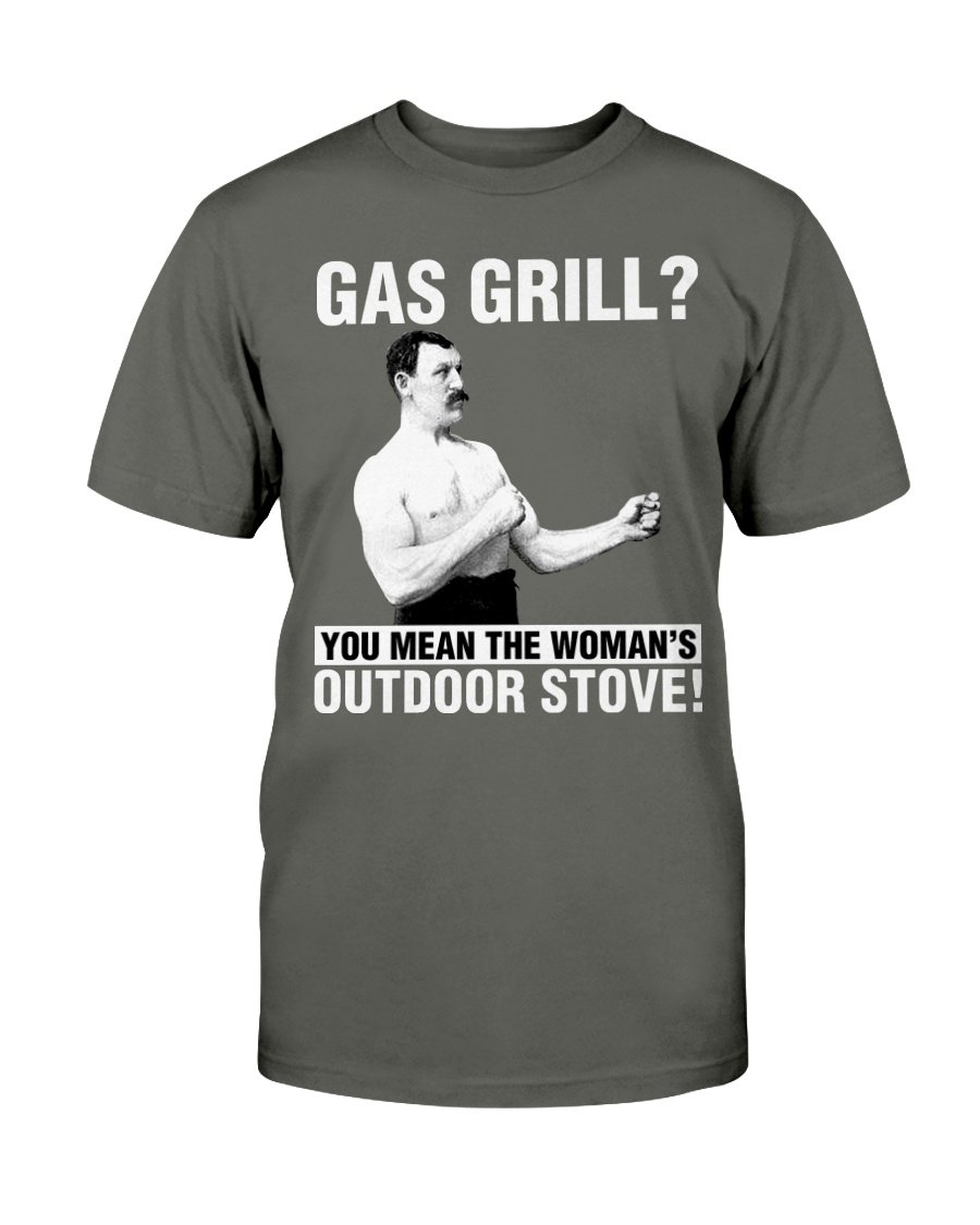 Gas Grill? T-Shirt Apparel Fuel Dark Colored T-Shirt Smoke Gray S