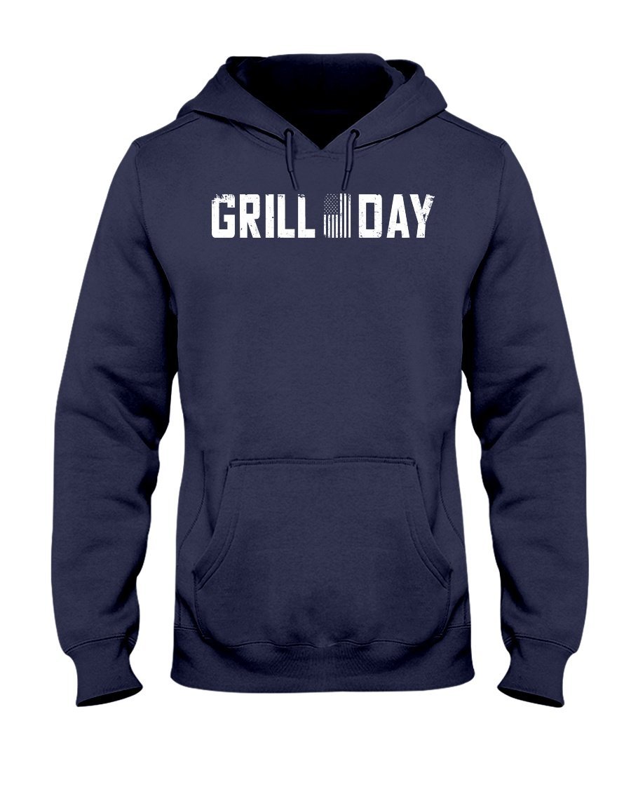Grill Day Apparel Fuel Dark Colored Hoodie Navy S