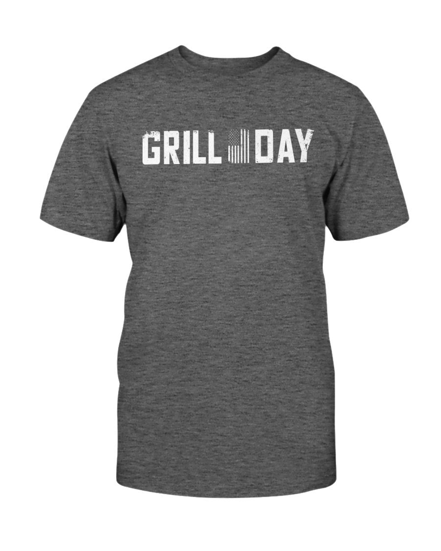 Grill Day T-Shirt Apparel Fuel Dark Colored T-Shirt Charcoal Heather S