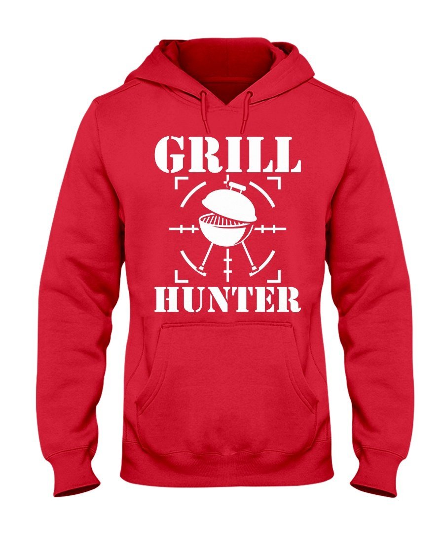 Grill Hunter Apparel Fuel Dark Colored Hoodie Red S