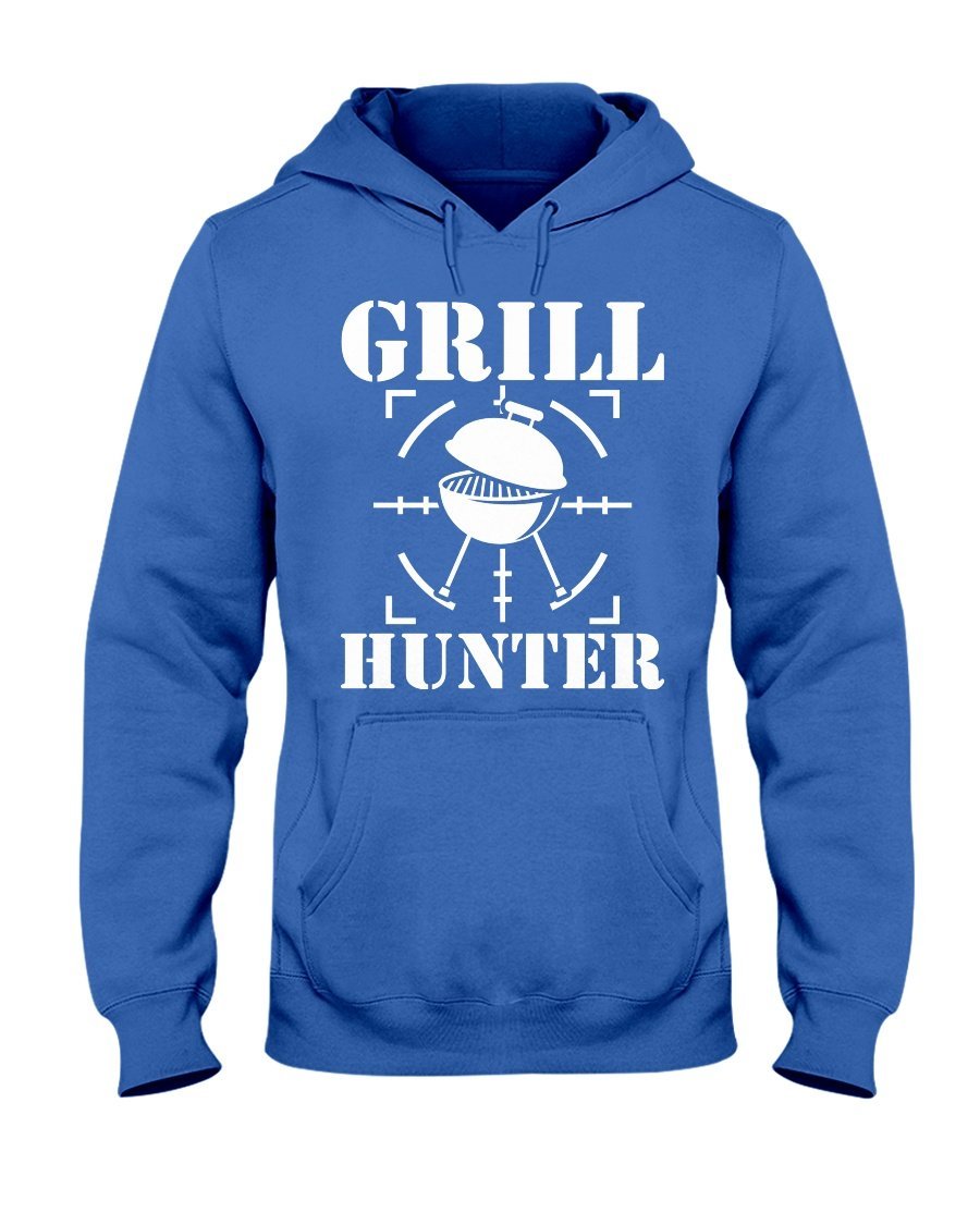 Grill Hunter Apparel Fuel Dark Colored Hoodie Royal Blue S