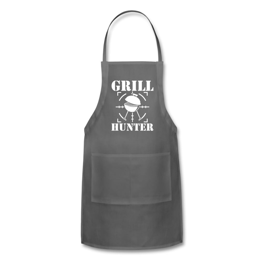 Grill Hunter Apron Adjustable Apron | Spreadshirt 1186 SPOD Charcoal 