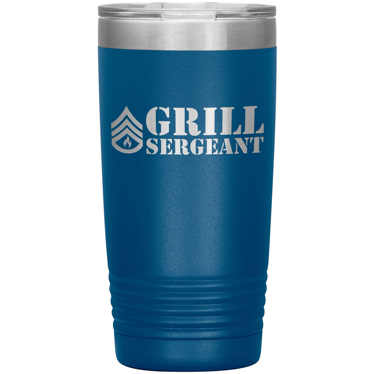 Grill Sergeant 20oz Tumbler Tumblers teelaunch Blue 