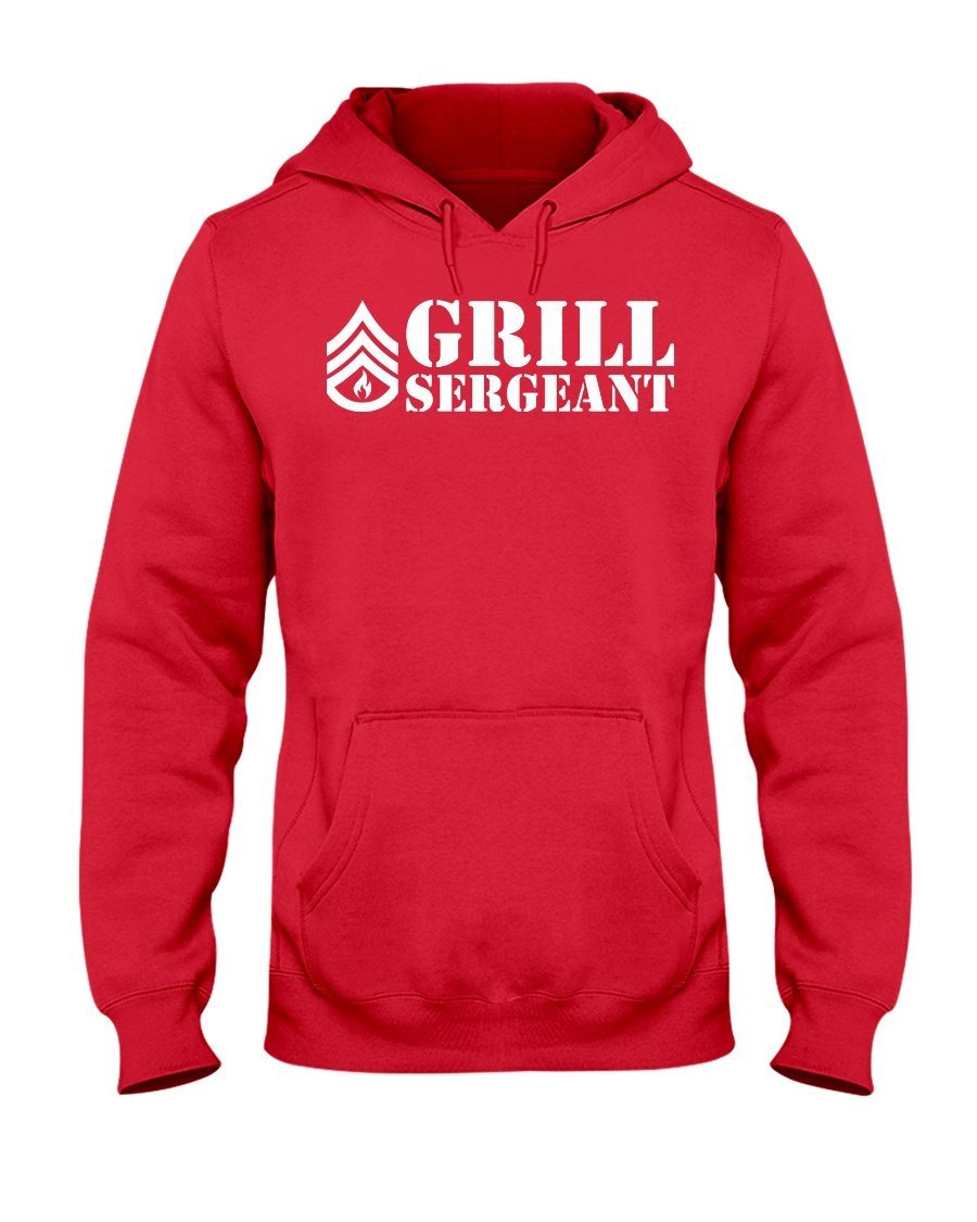 Grill Sergeant Apparel Fuel Dark Colored Hoodie Red S