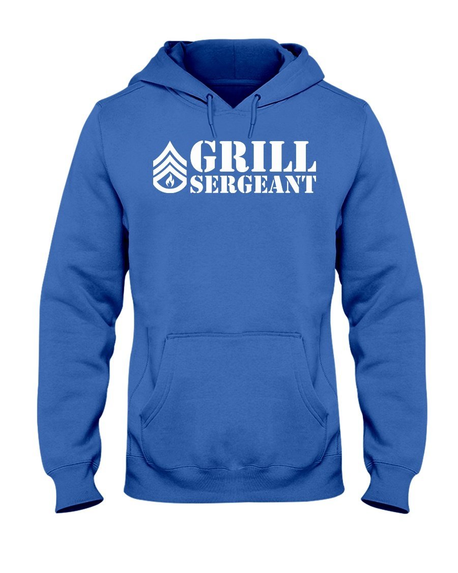 Grill Sergeant Apparel Fuel Dark Colored Hoodie Royal Blue S