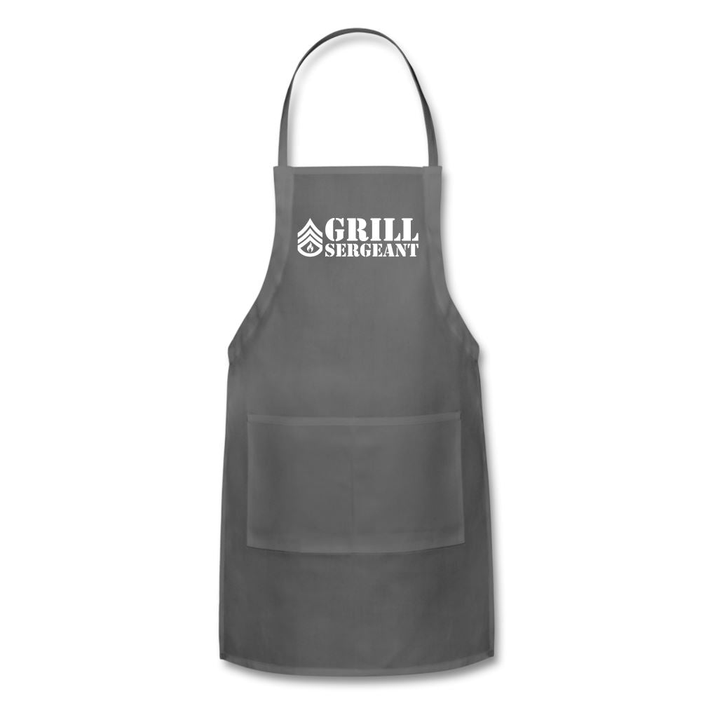 Grill Sergeant Apron Adjustable Apron | Spreadshirt 1186 SPOD charcoal 