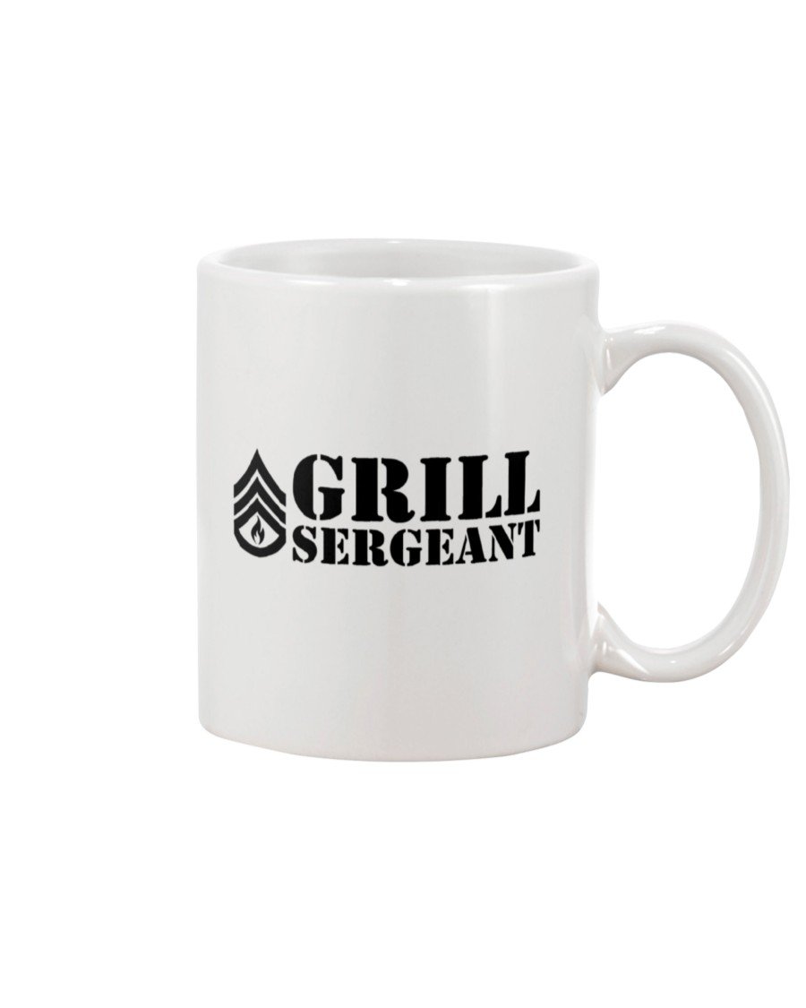 Grill Sergeant Mug Drinkware Fuel 15oz, White White 15Oz