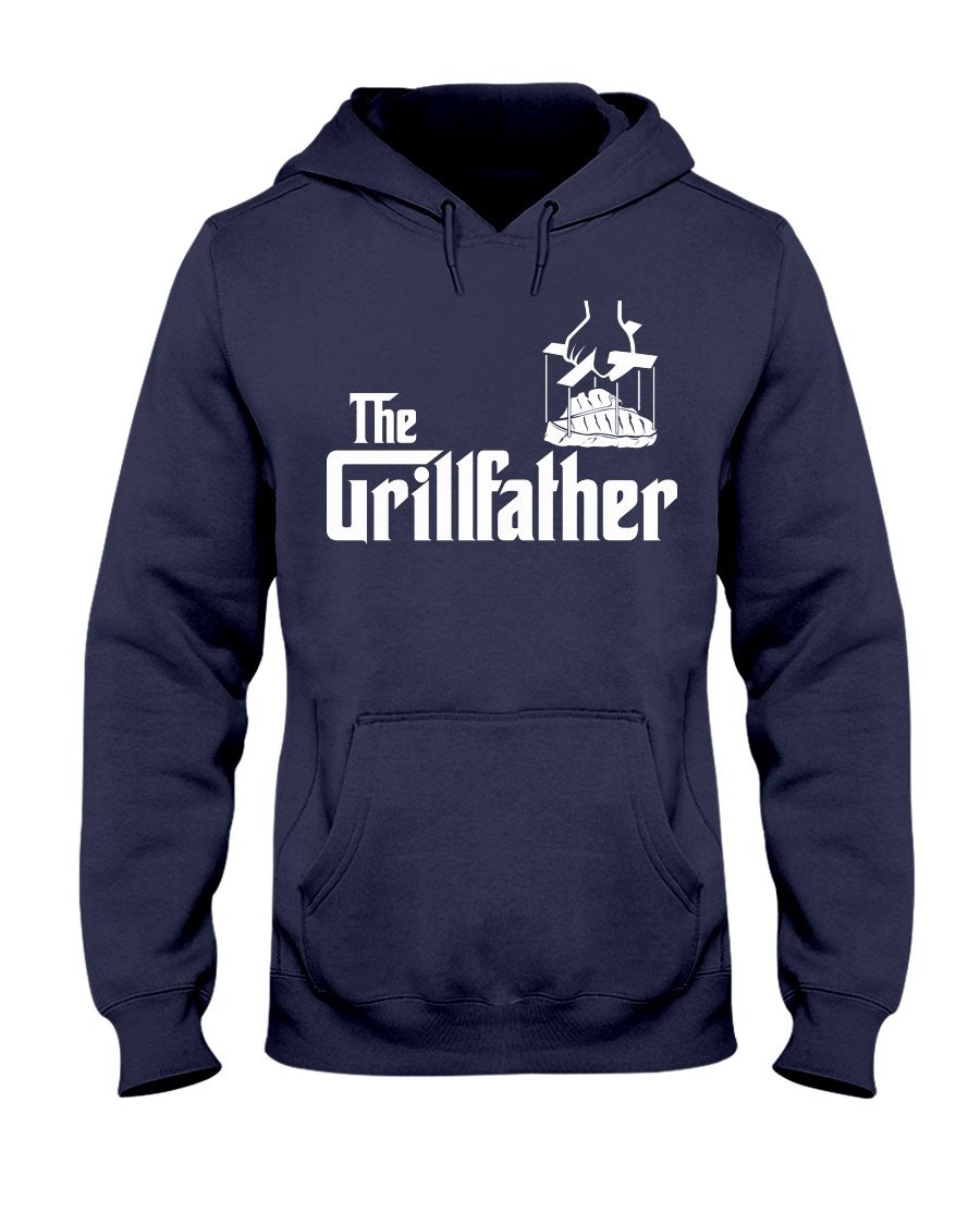 Grillfather Apparel Fuel Dark Colored Hoodie Navy S