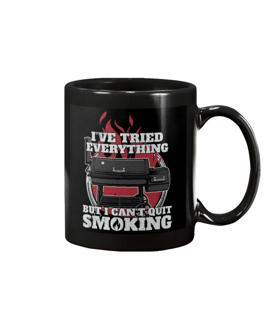 I Can't Quit Smoking Mug Drinkware Fuel 15oz, Black Black 15Oz