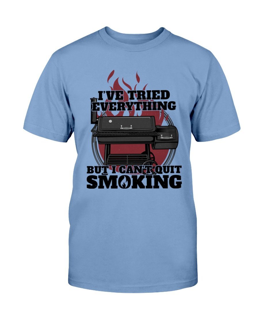 I Can&#39;t Quit Smoking T-Shirt Apparel Fuel Light Colored T-Shirt Carolina Blue S