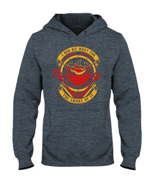 I Rub My Meat For The Smoke Of It Hoodie - I Love Grilling Meat