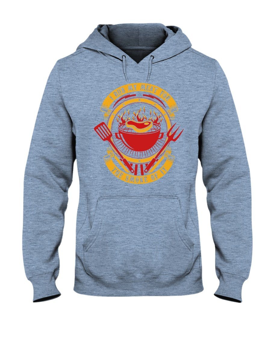 I Rub My Meat For The Smoke Of It Apparel Fuel Light Colored Hoodie Light Blue S