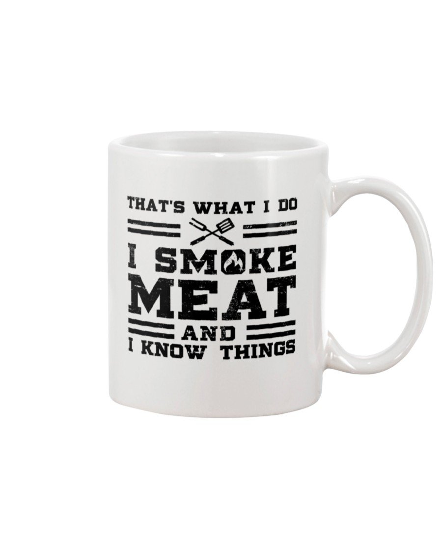I Smoke Meat Mug Drinkware Fuel 15oz, White White 