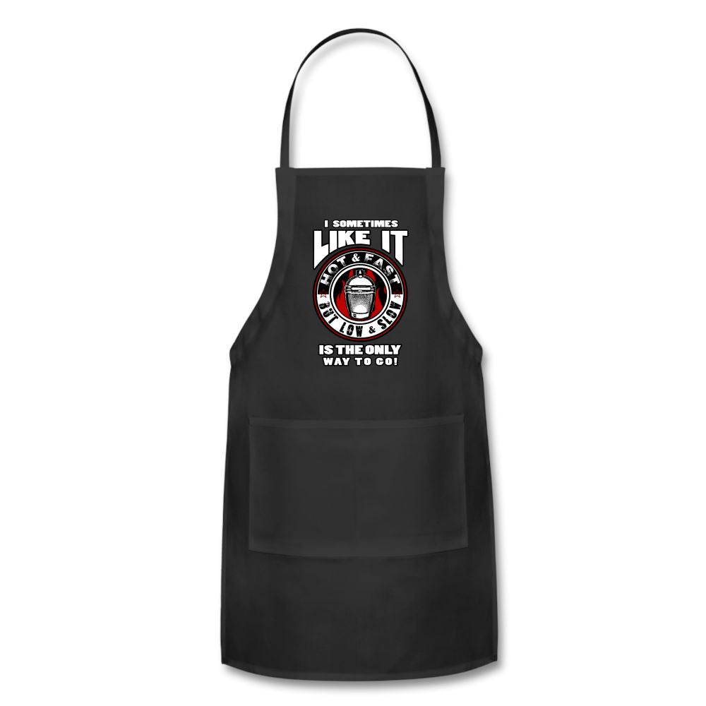 I Sometimes Like It Hot N Fast Apron Adjustable Apron | Spreadshirt 1186 SPOD black 