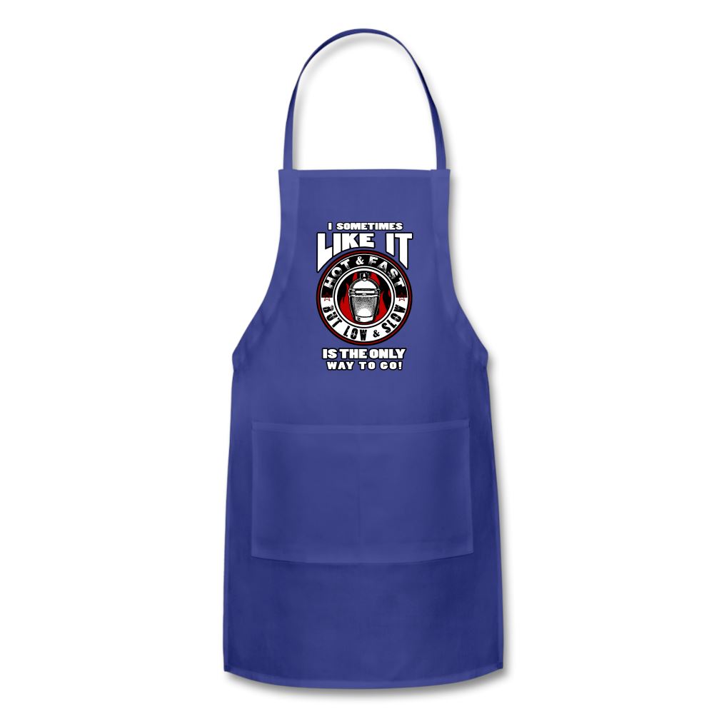 I Sometimes Like It Hot N Fast Apron Adjustable Apron | Spreadshirt 1186 SPOD royal blue 