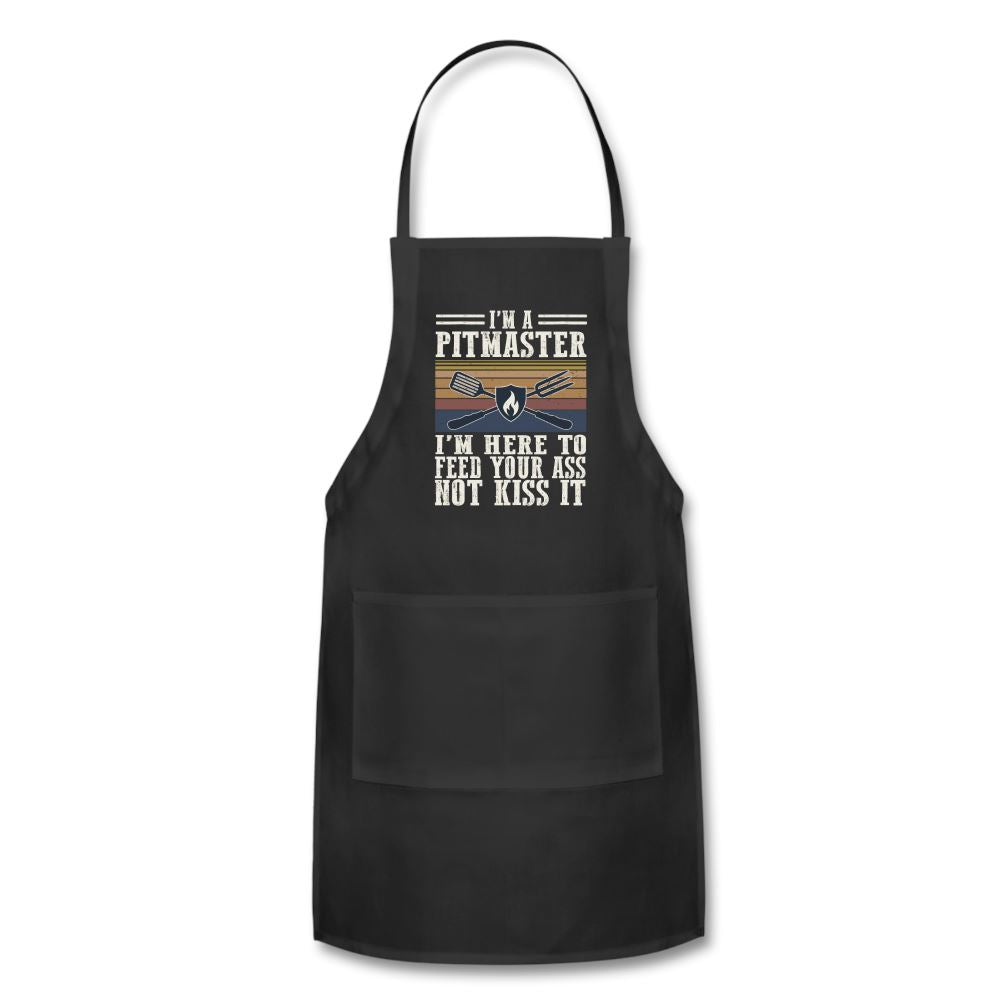 I&#39;m A Pitmaster Apron Adjustable Apron | Spreadshirt 1186 SPOD Black 