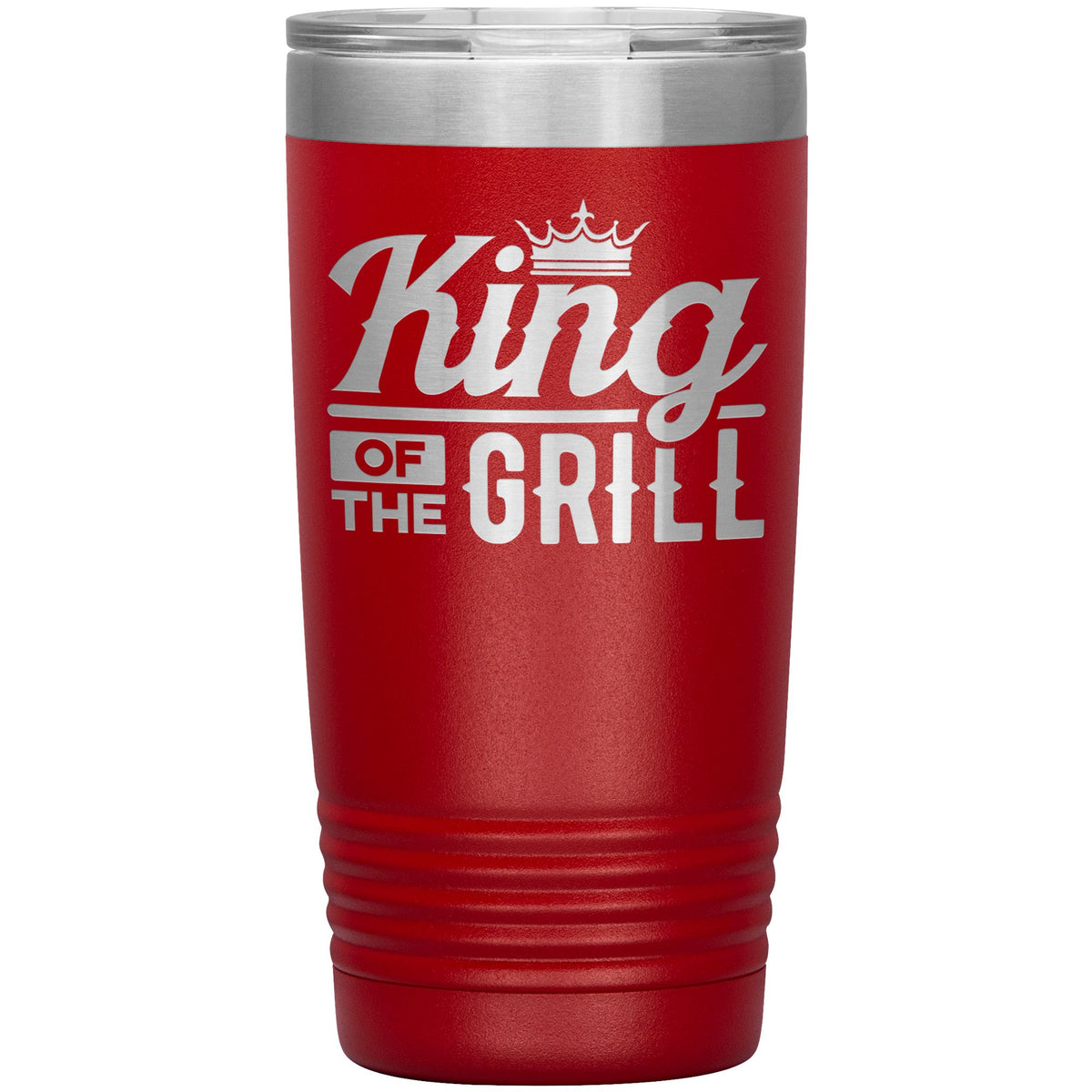 King of the Grill 20oz Tumbler Tumblers teelaunch Red 