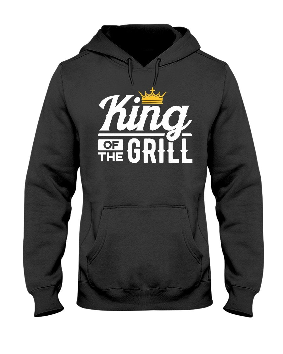 King of the Grill Hoodie Apparel Fuel Dark Colored Hoodie Black S
