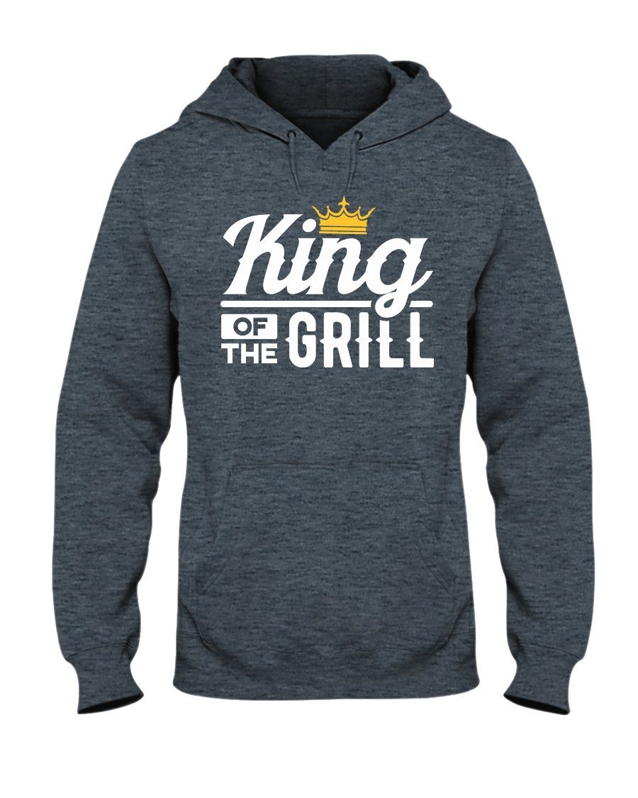 King of the Grill Hoodie Apparel Fuel Dark Colored Hoodie Dark Heather S