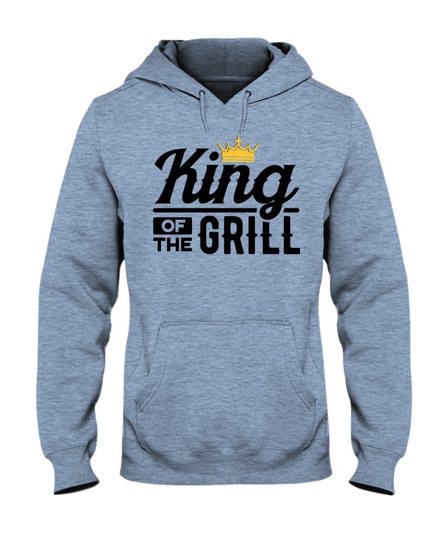 King of the Grill Hoodie Apparel Fuel Light Colored Hoodie Light Blue S