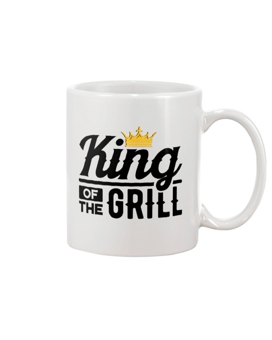 King of the Grill Mug Drinkware Fuel 15oz, White White 