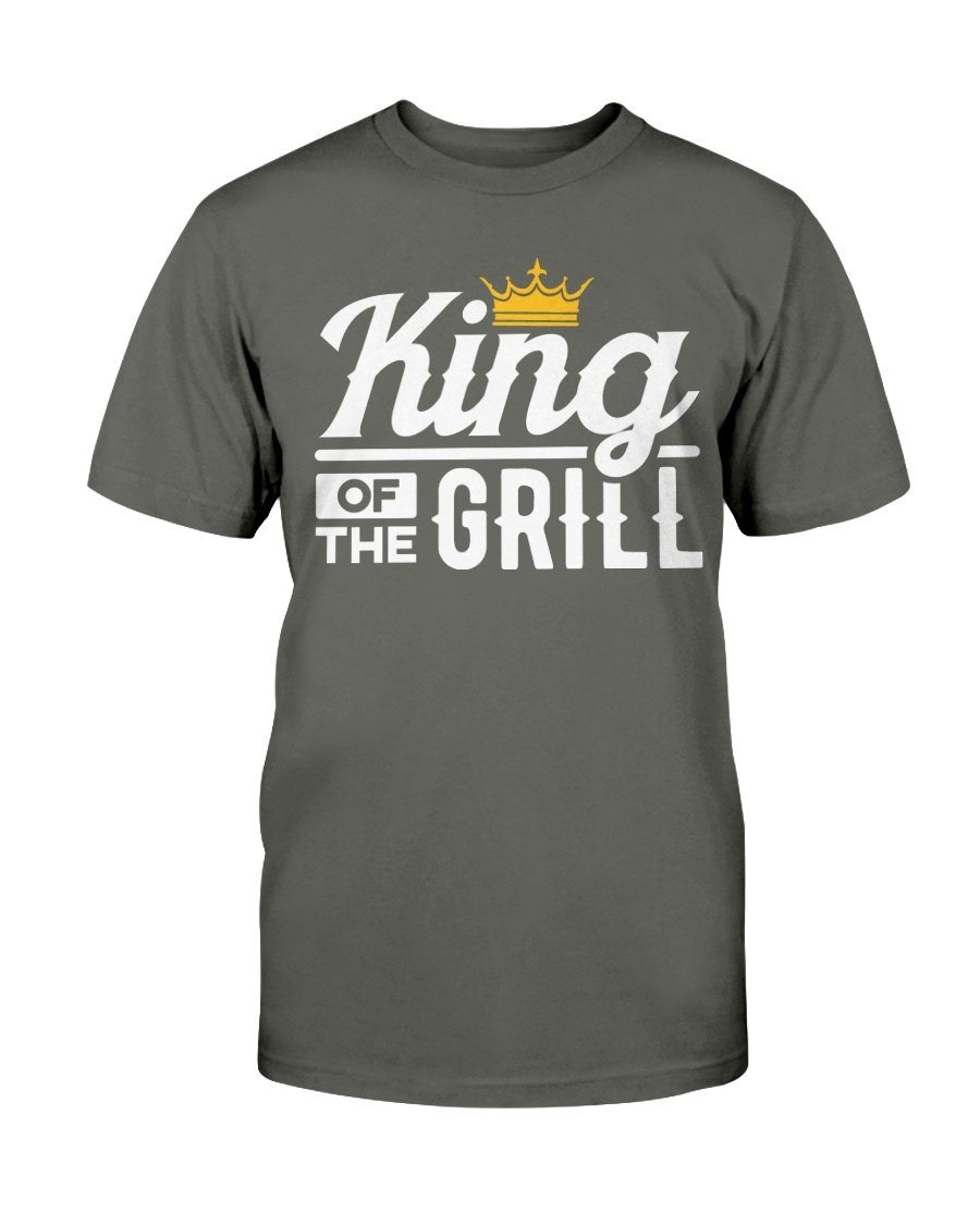 King of the Grill T-Shirt Apparel Fuel Dark Colored T-Shirt Smoke Gray S