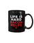 Life Is Hard Bacon Helps Mug Drinkware Fuel 15oz, Black Black 