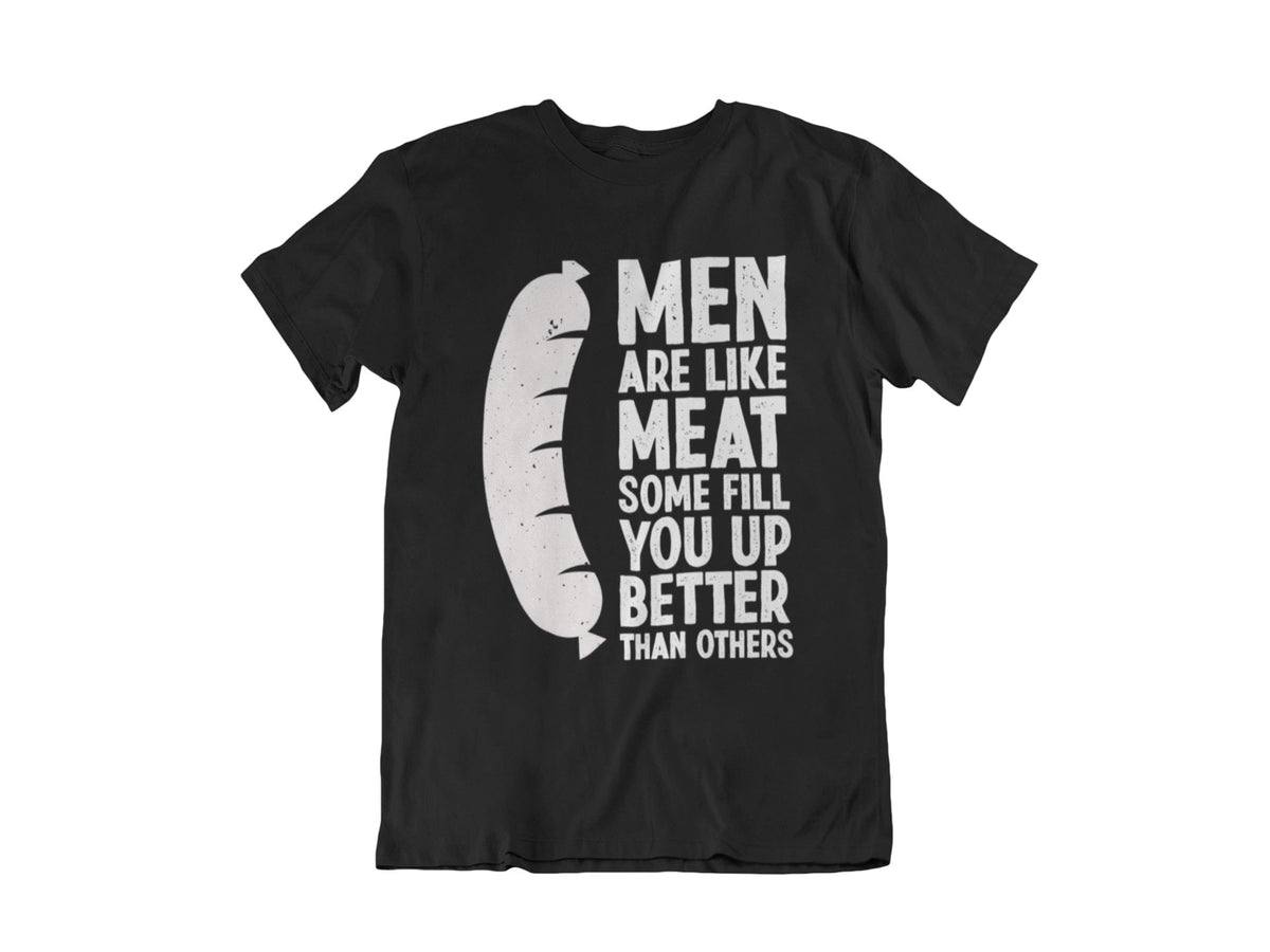 Men Are Like Meat T-Shirt Apparel Fuel Dark colors Black S