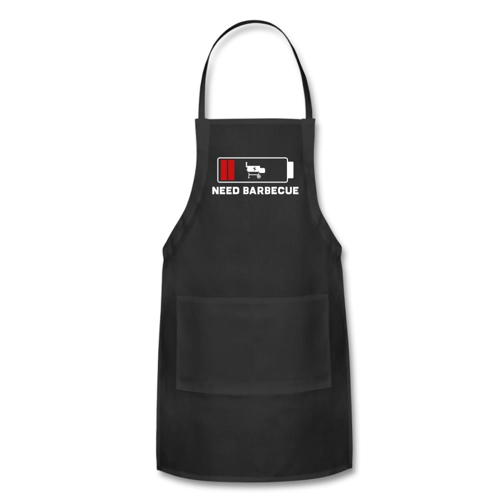 Need Barbecue Apron Adjustable Apron | Spreadshirt 1186 SPOD black 