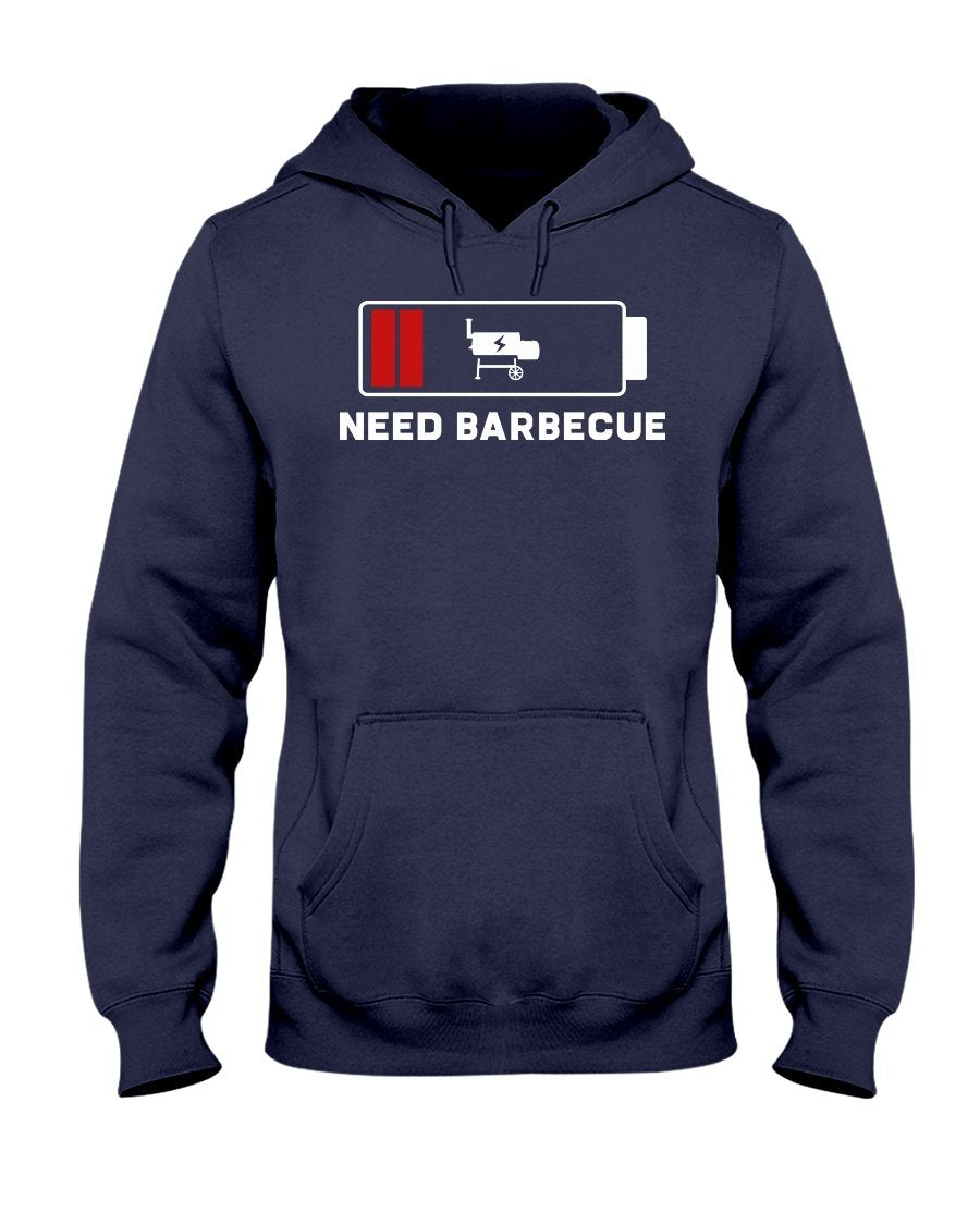 Need Barbecue Hoodie Apparel Fuel Dark Colored Hoodie Navy S
