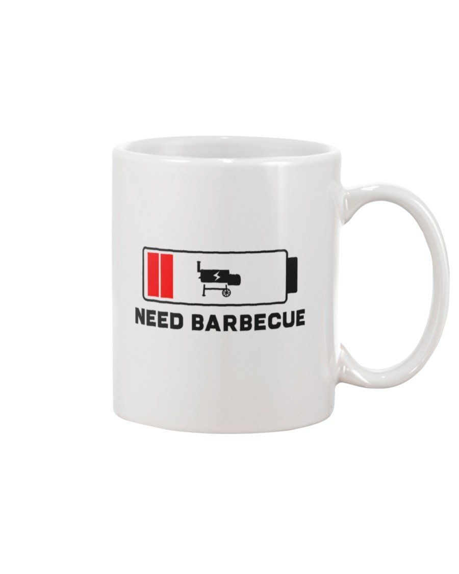 Need Barbecue Mug Drinkware Fuel 15oz, White White 
