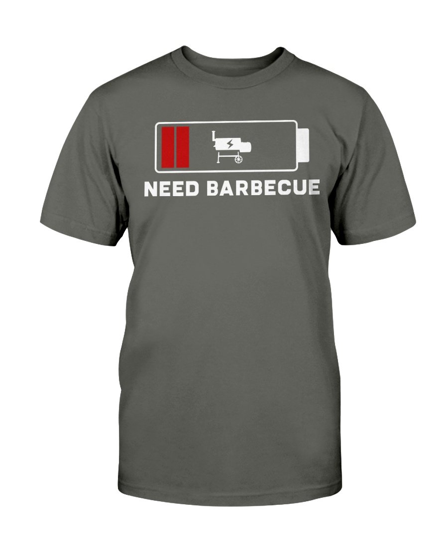 Need Barbecue T-Shirt Apparel Fuel Dark Colored T-Shirt Smoke Gray S