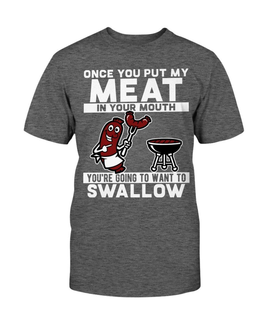 (NEW) Meat Mouth T-Shirt 1 Apparel Fuel Dark Colored T-Shirt Charcoal Heather S