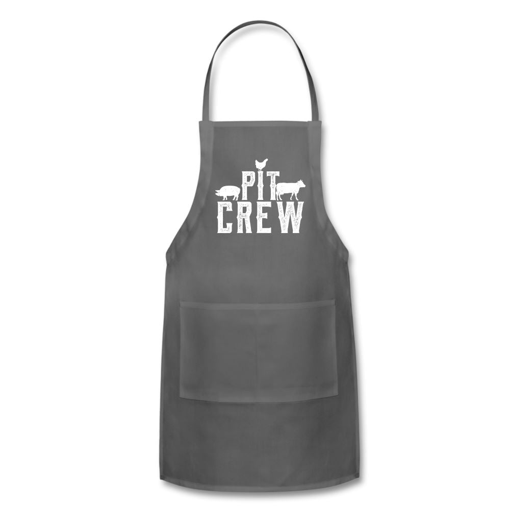 Pit Crew Apron Adjustable Apron | Spreadshirt 1186 SPOD Charcoal 